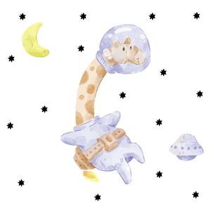 ARTE GIRAFINHA ASTRONAUTA
