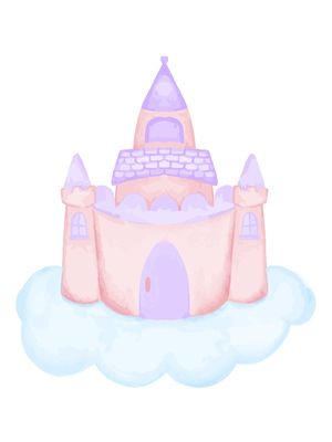 AQUARELA CASTELO CUTE