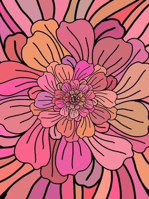 FLOR TONS DE ROSA