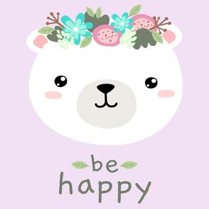 URSINHA FLORAL BE HAPPY