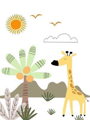GIRAFA NA FLORESTA KIDS 01