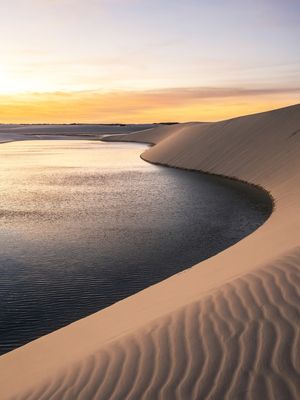 LENÇÓIS MARANHENSES 22 - PÔR DO SOL DOURADO