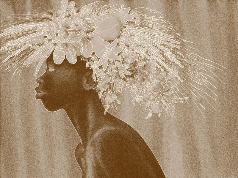 MENINO COM FLORES VIII