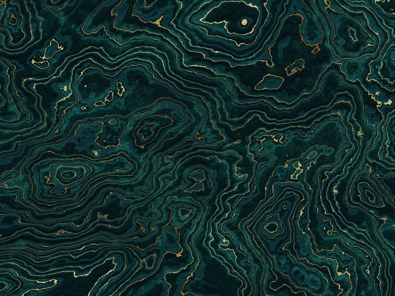 TEAL AND GOLD MARBLE TEXTURE I