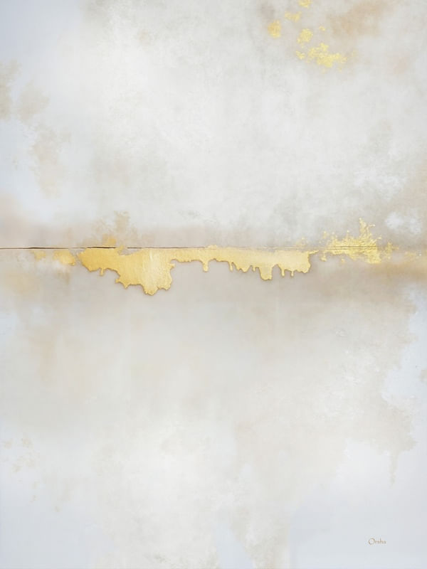 ABSTRACT GOLD AND WHITE 1