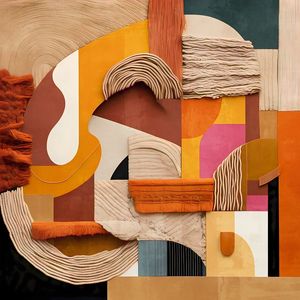 COLAGEM BOHO ABSTRATA MODERNA BY AI