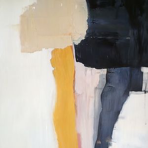 FIRST LIGHT II - ABSTRATO CONTEMPORÂNEO NEUTRO E AMARELO BY AI