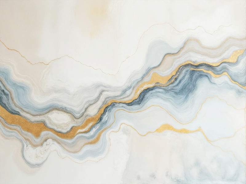 ABSTRACT GOLD AND WHITE 2
