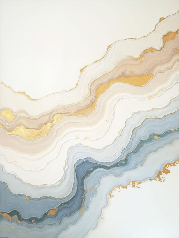 ABSTRACT GOLD AND BLUE 2