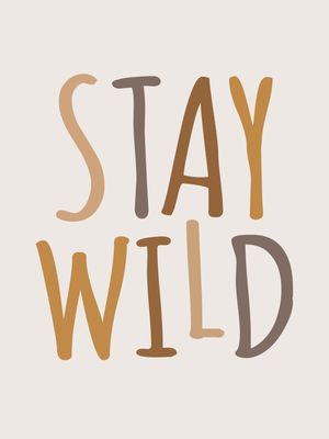 STAY WILD MARROM