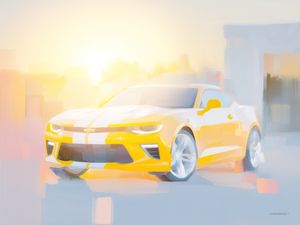 CAMARO ART 02 BY AI - CHEVROLET 100 ANOS