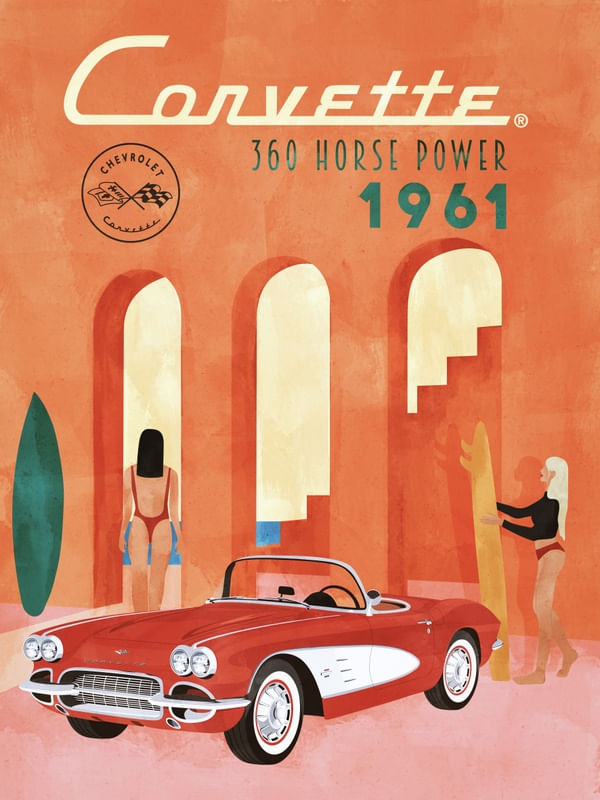 T05 CORVETTE 1961 - CHEVROLET 100 ANOS