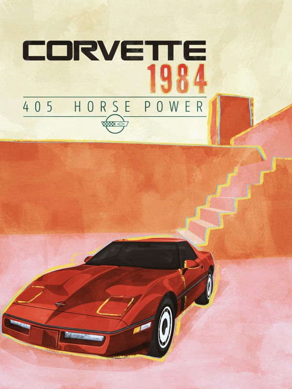 T07 CORVETTE 1984 - CHEVROLET 100 ANOS