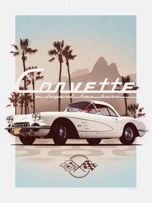 CORVETTE EM PASSEIO NO BRASIL - CHEVROLET 100 ANOS