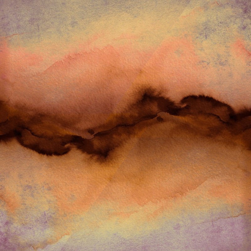 THE VIBE LARANJA LAVANDA MARROM - ABSTRATO ORGANICO PINTURA