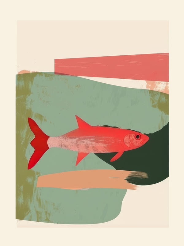 RED FISH ABSTRACT