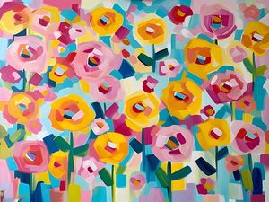 ABSTRACT FLORAL ART BY AI