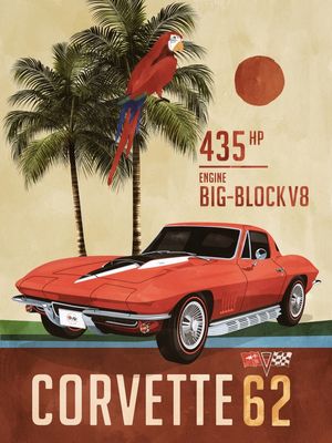 T08 CORVETTE 62 CHEVROLET 100 ANOS