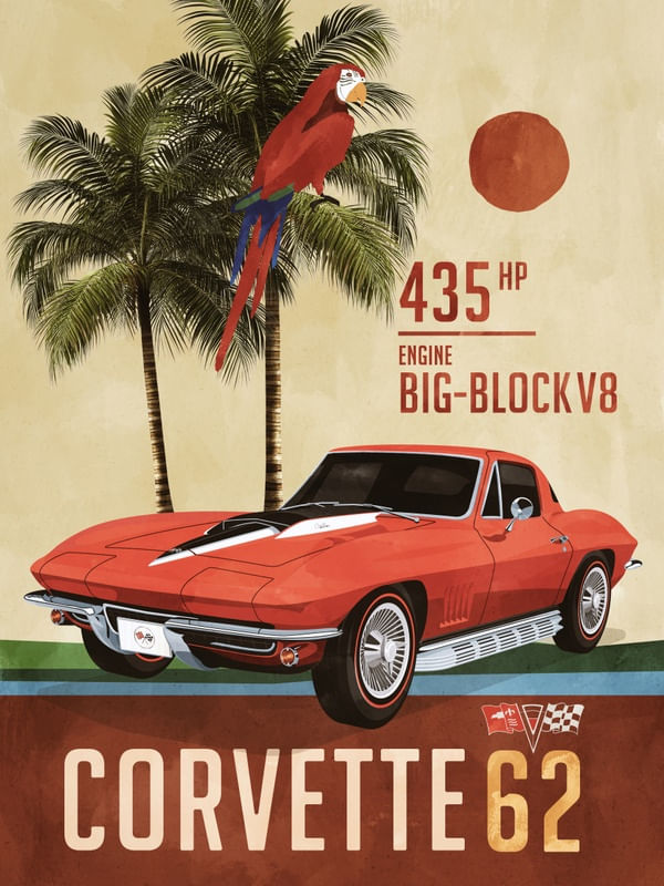 T08 CORVETTE 62 CHEVROLET 100 ANOS