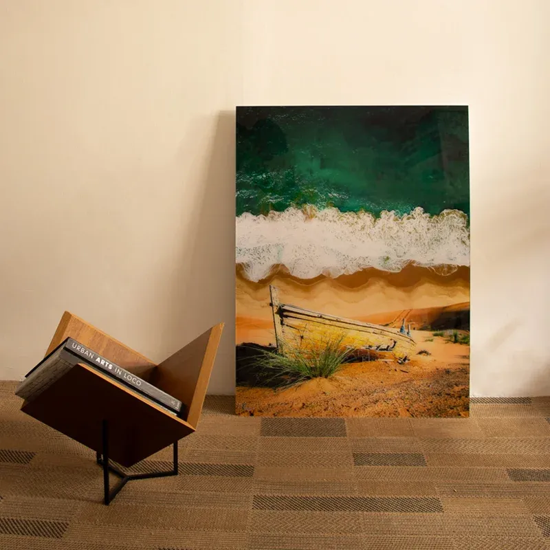 Quadro Premium em metacrilato - PRAIA DESERTA - 67,5x90