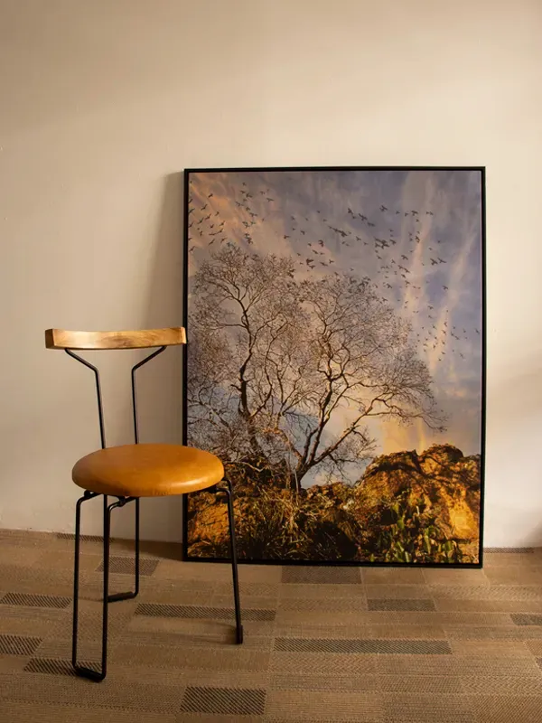 Quadro tela em canvas - TERCEIRA CIDADE SETE CIDADES 5 - 90x120 - Moldura Canaleta Baixa Preta