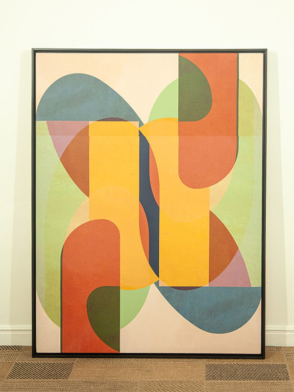 Quadro tela em canvas - REFLEXO 016 - 67,5x90cm - Moldura Canaleta Alta Preta