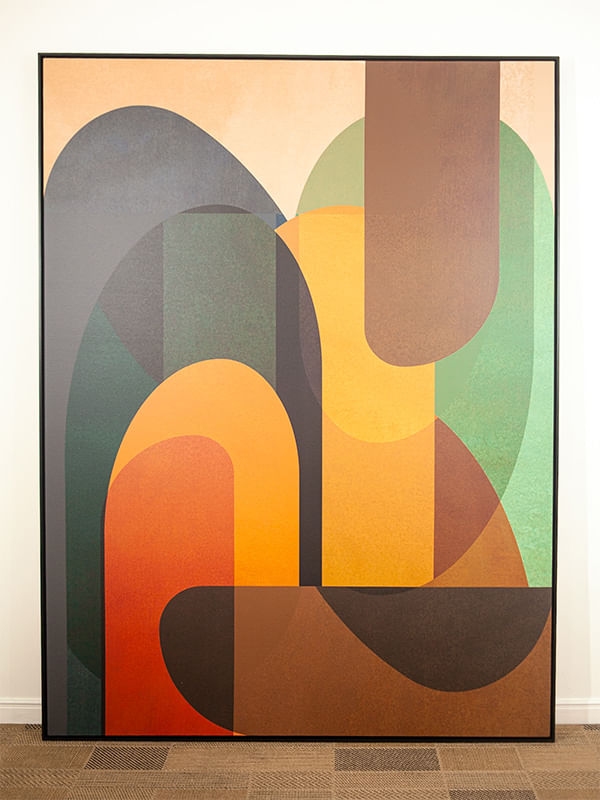 Quadro tela em canvas - REFLEXO 017 - 120x160cm - Moldura Canaleta Alta Preta