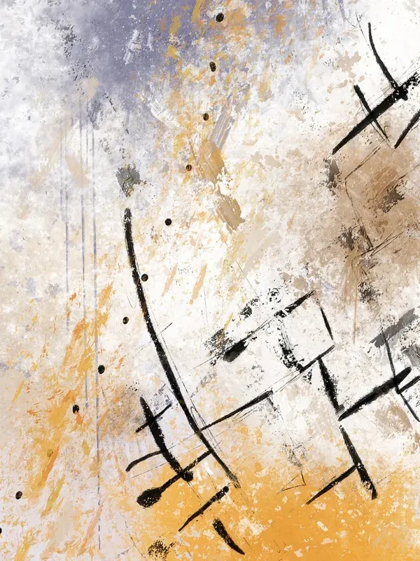 Kit 2 QUADROS DECORATIVOS - ABSTRATO LARANJA
