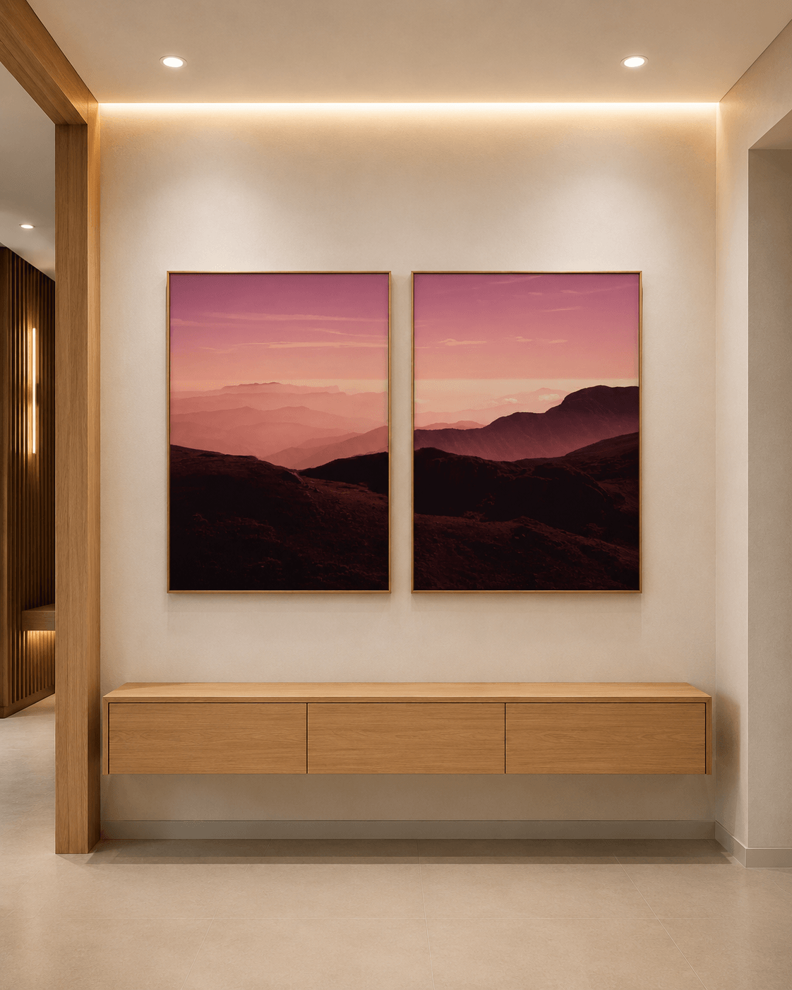 KIT 2 QUADROS DECORATIVOS - DIPTICO ITATIAIA