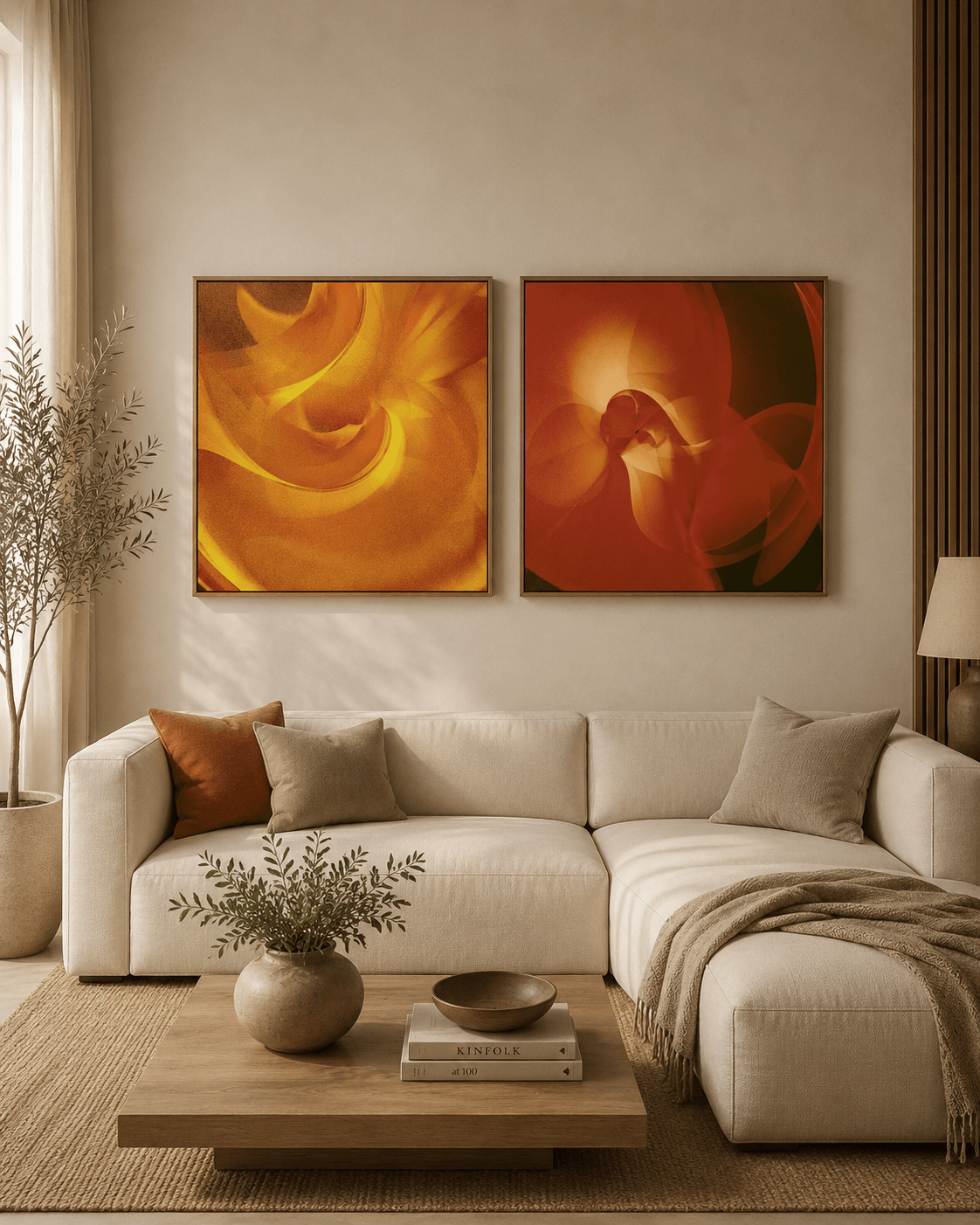 KIT 2 QUADROS DECORATIVOS - NEBULOSA