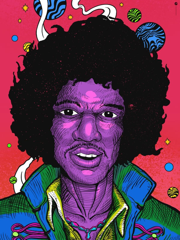 JIMI HENDRIX THE GUITAR GOD