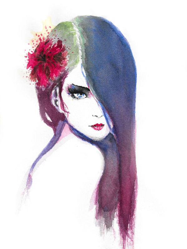 MULHER AQUARELA