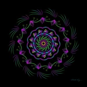 MANDALA FLORESCER NEON