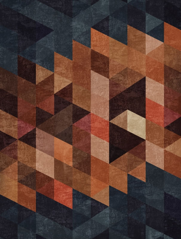 COLORFUL TRIANGLE - BLUE