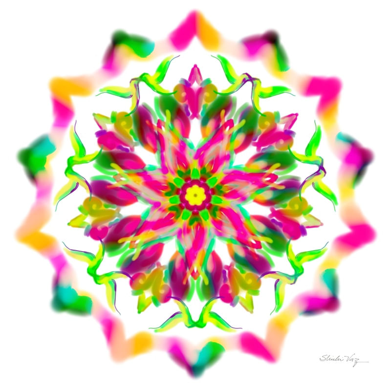 MANDALA PINCELADAS NEON