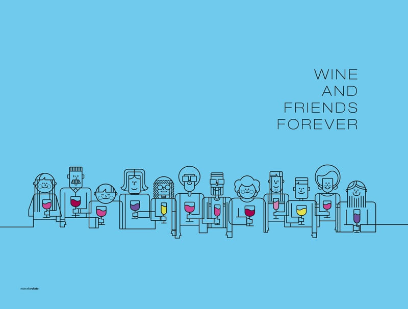 WINE AND FRIENDS FOREVER
