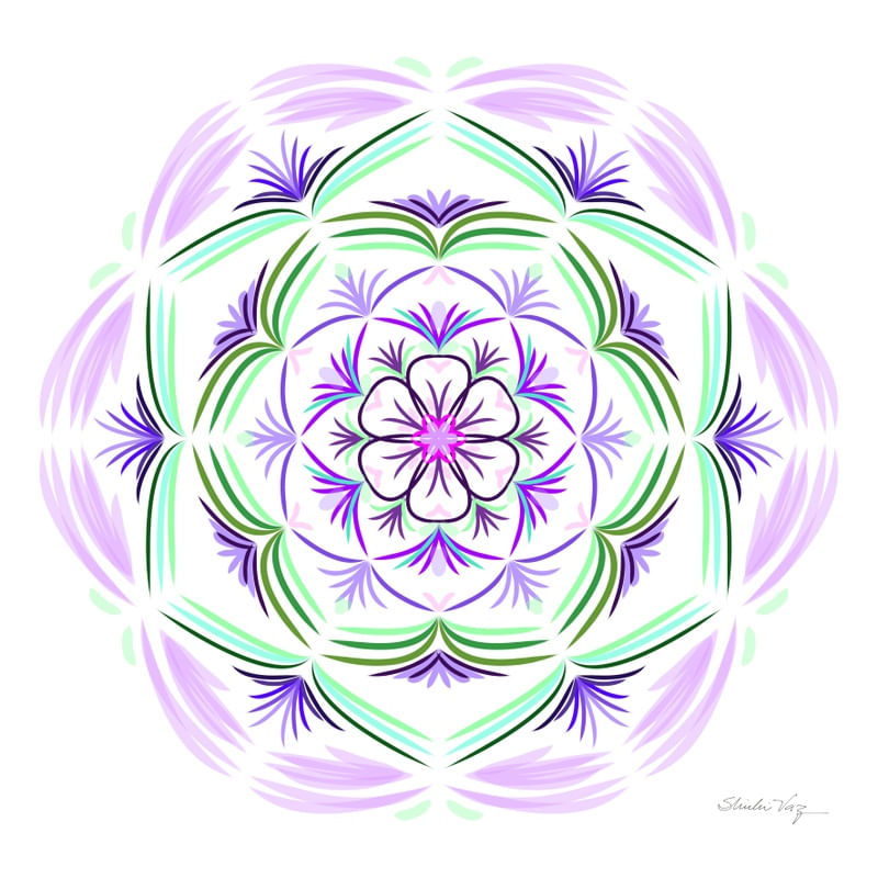 MANDALA NATURE ROSA