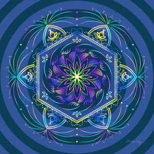 MANDALA VIOLET AZUL