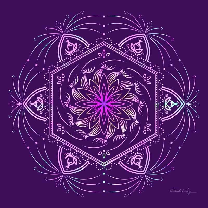 MANDALA VIOLET ROSA