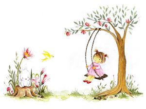 MENINA AQUARELA