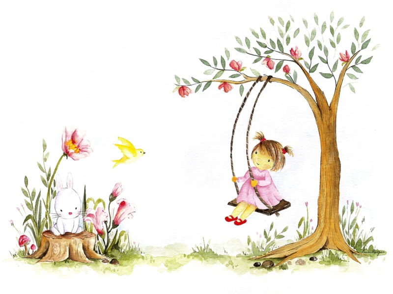 MENINA AQUARELA
