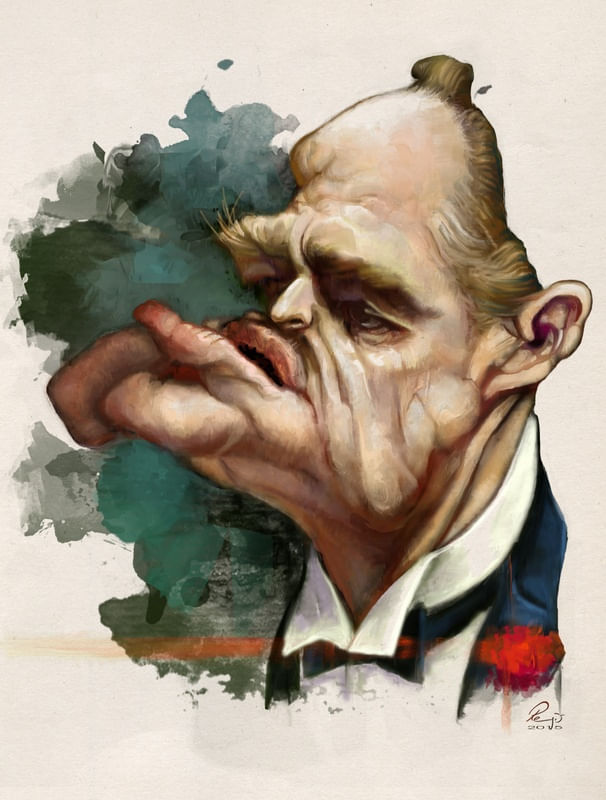 MARLON BRANDO CARICATURA