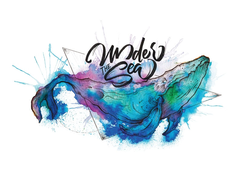 WHALE UNDER THE SEA