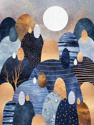 LITTLE LAND OF PEBBLES BLUE