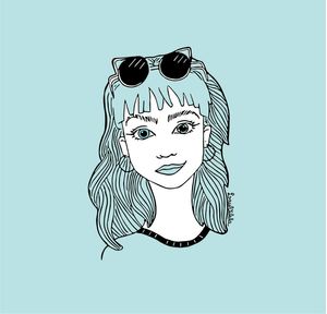 GAROTA EM AZUL