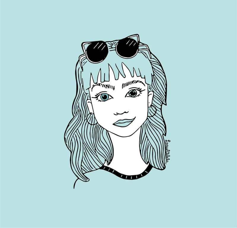 GAROTA EM AZUL