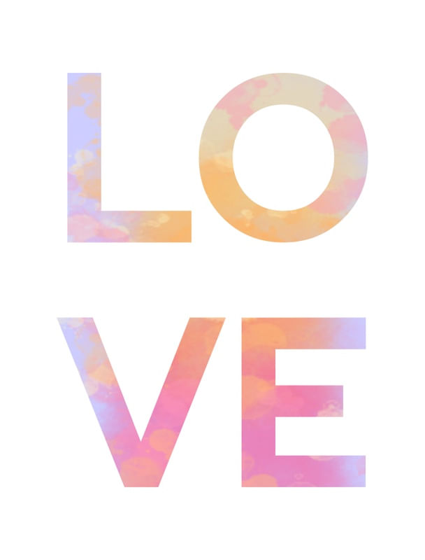 LOVE WATERCOLOR