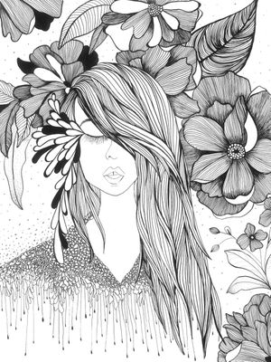 GIRL WITH FLOWERS
