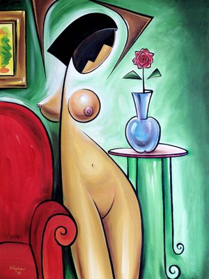 MULHER EM FLOR