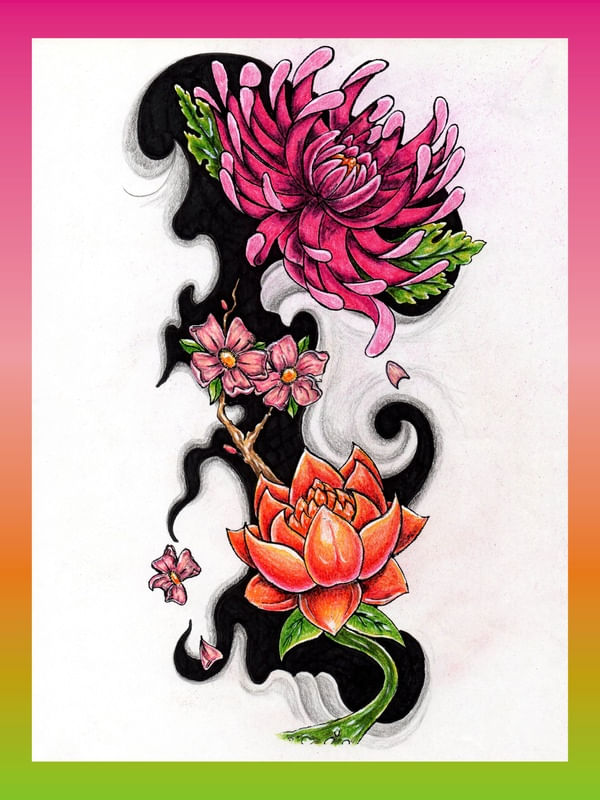 FLOWER TATTOO 001